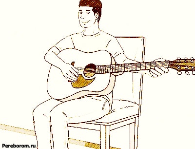 как держать гитару правше